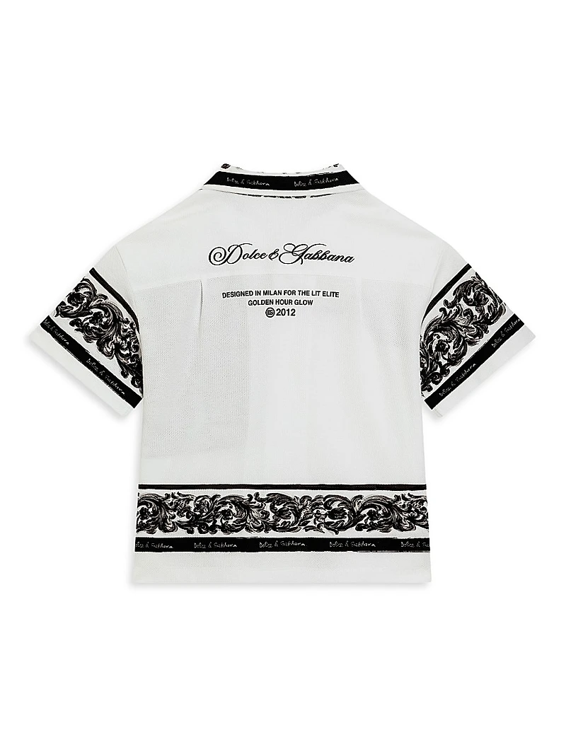 Little Boy's & Majolica Logo Shirt