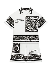 Little Boy's & Majolica Logo Shirt