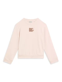 Little Girl's & Logo Crewneck Sweatshirt