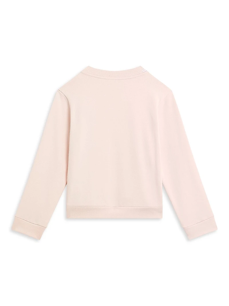 Little Girl's & Logo Crewneck Sweatshirt