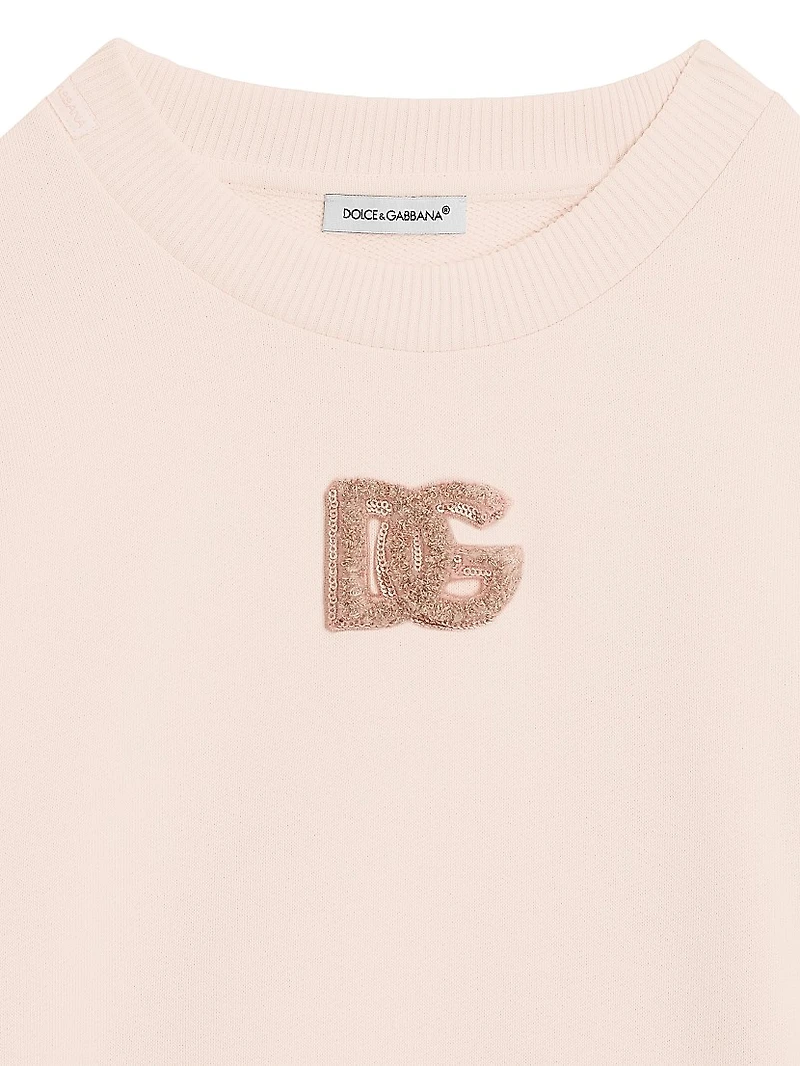 Little Girl's & Logo Crewneck Sweatshirt