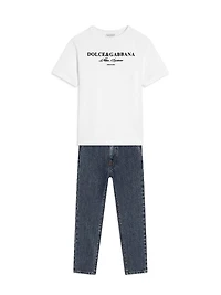 Little Boy's & Logo Cotton T-Shirt