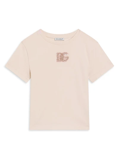 Little Girl's & Logo Embellished T-Shirt