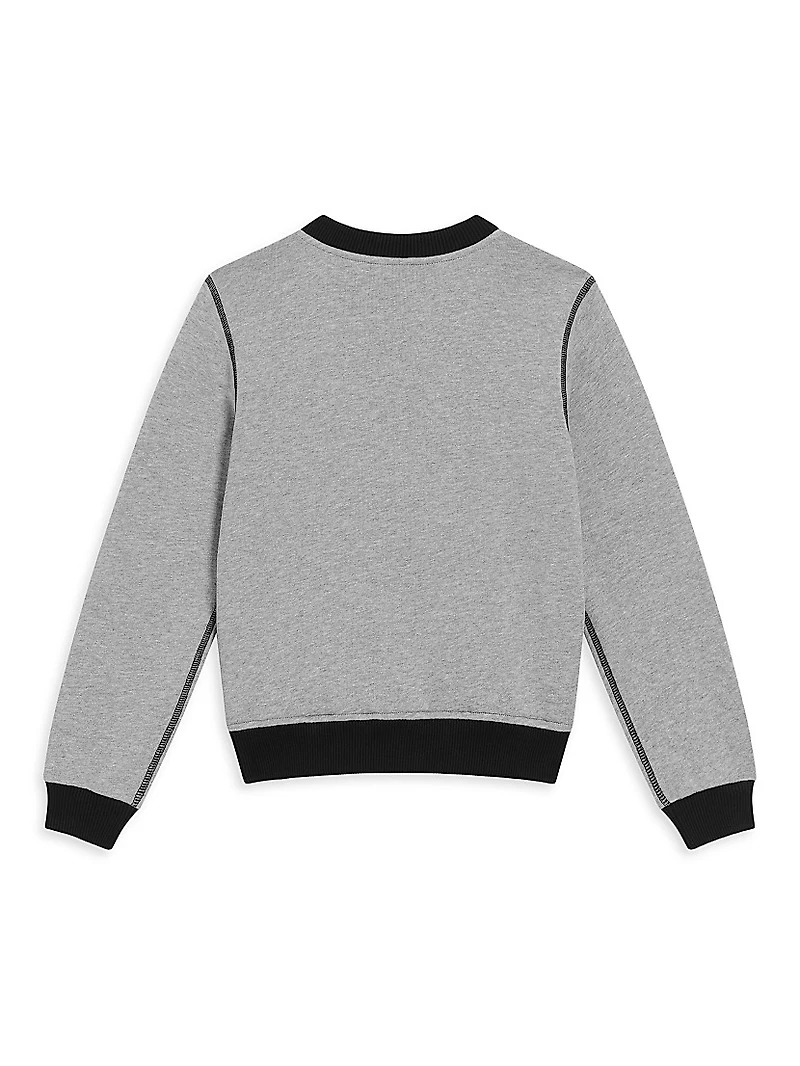 Little Boy's & Logo Crewneck Sweatshirt