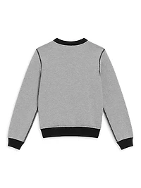 Little Boy's & Logo Crewneck Sweatshirt