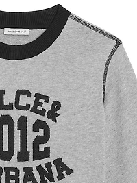 Little Boy's & Logo Crewneck Sweatshirt