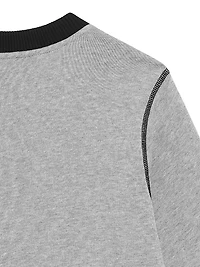 Little Boy's & Logo Crewneck Sweatshirt