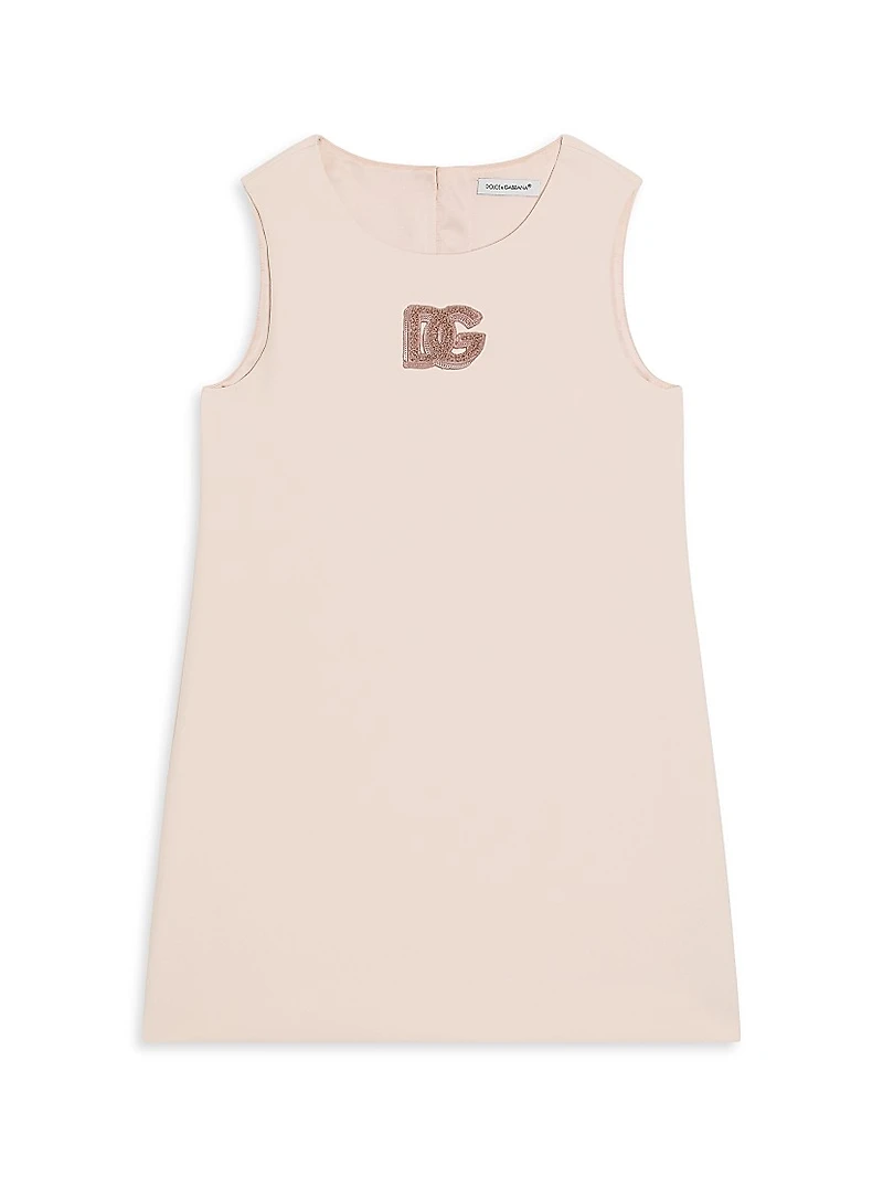 Little Girl's & Embellished DG Sleeveless Dress