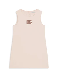 Little Girl's & Embellished DG Sleeveless Dress