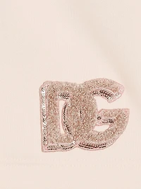 Little Girl's & Logo Sequined Fleece Skirt