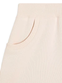 Little Girl's & Logo Sequined Fleece Skirt