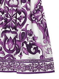 Little Girl's & Smocked Sleeveless Cotton Dress