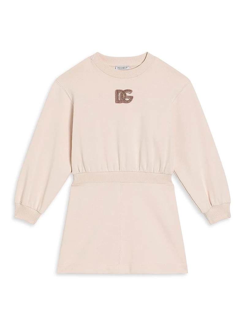 Little Girl's & DG Long-Sleeve Sweatshirt Dress