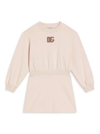 Little Girl's & DG Long-Sleeve Sweatshirt Dress