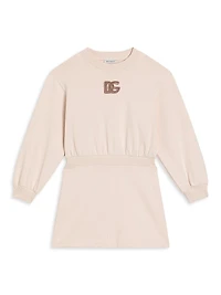Little Girl's & DG Long-Sleeve Sweatshirt Dress