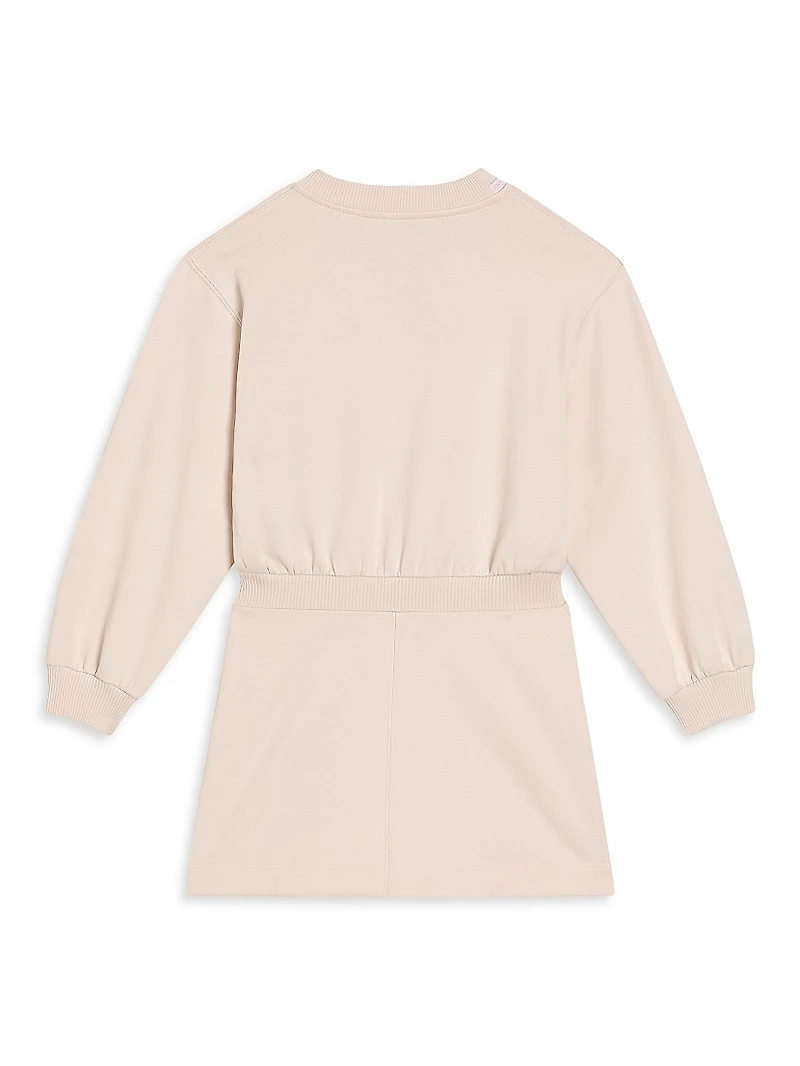 Little Girl's & DG Long-Sleeve Sweatshirt Dress