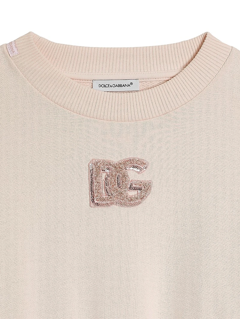 Little Girl's & DG Long-Sleeve Sweatshirt Dress