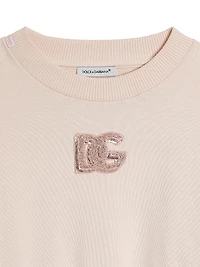 Little Girl's & DG Long-Sleeve Sweatshirt Dress