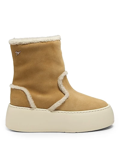 Shearling 40MM Platform Booties