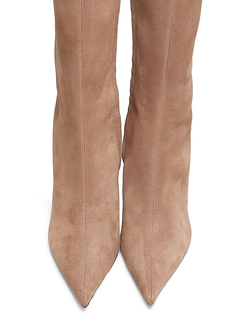 85MM Suede Knee-High Boots
