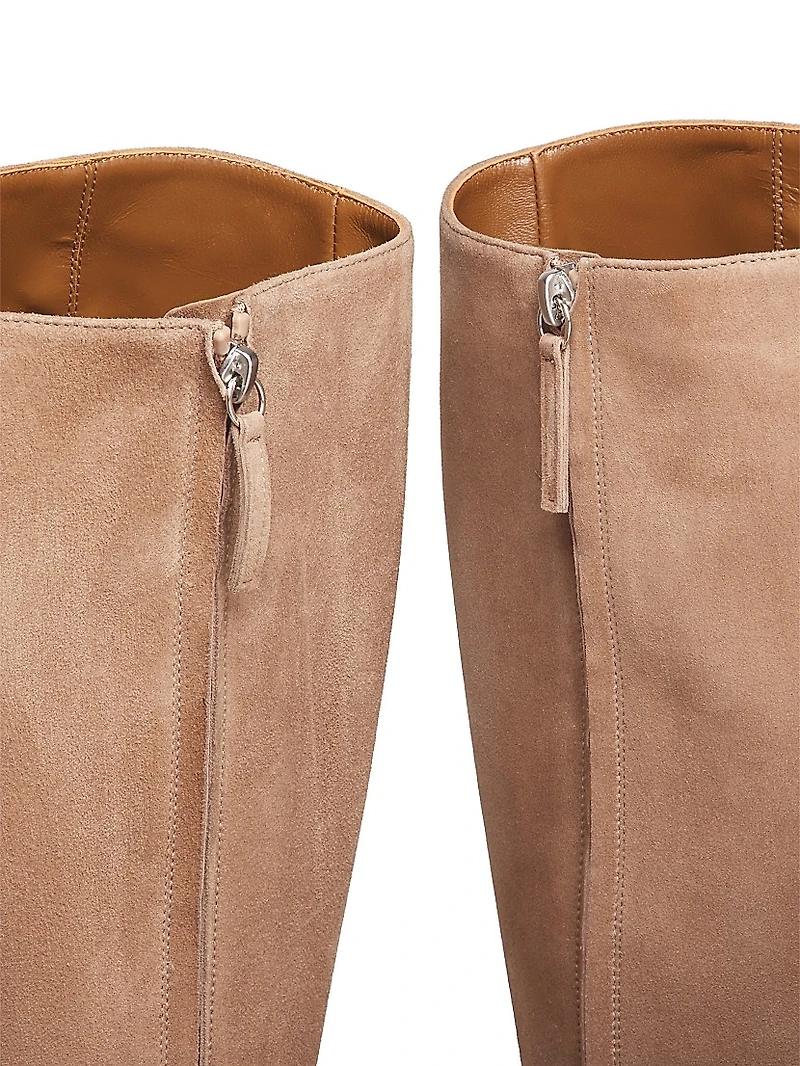 85MM Suede Knee-High Boots