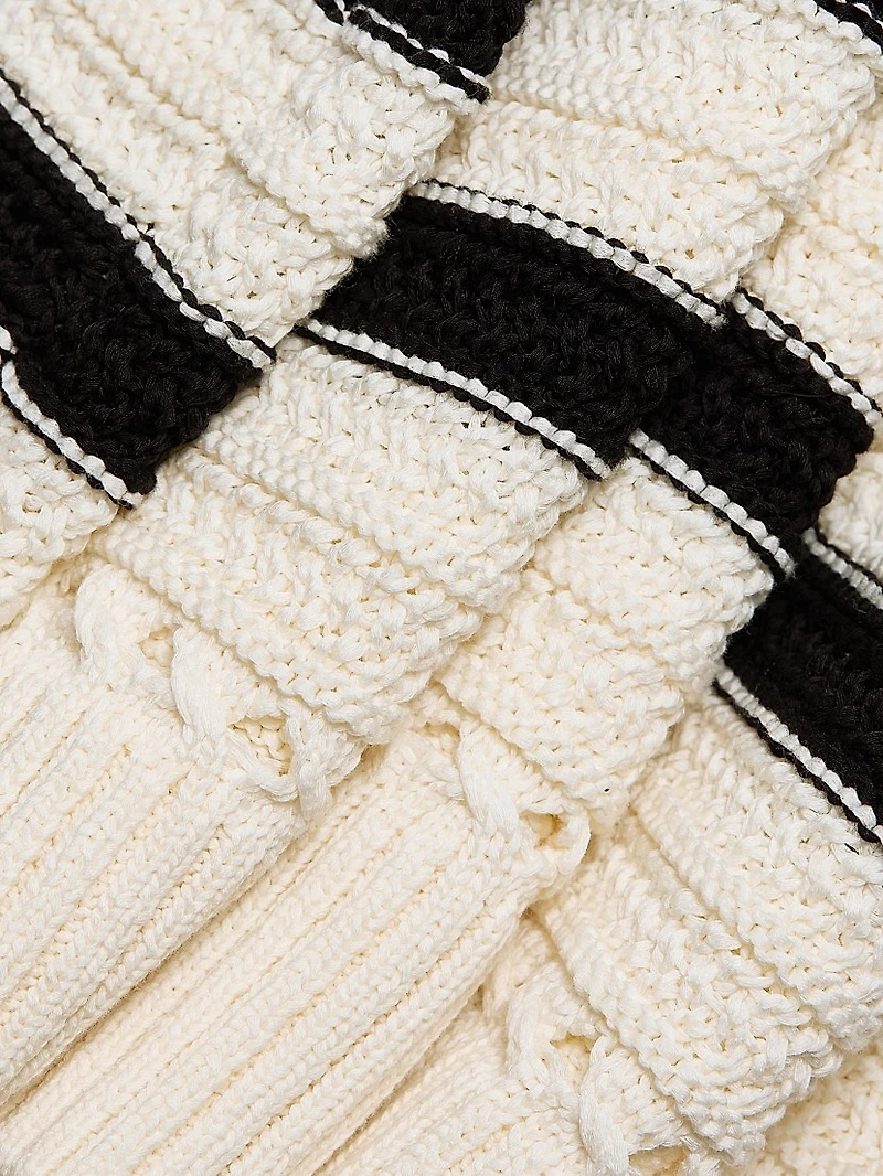 Tyler Striped Knit Polo Minidress