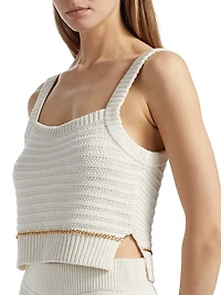 Daisy Cotton Cropped Tank
