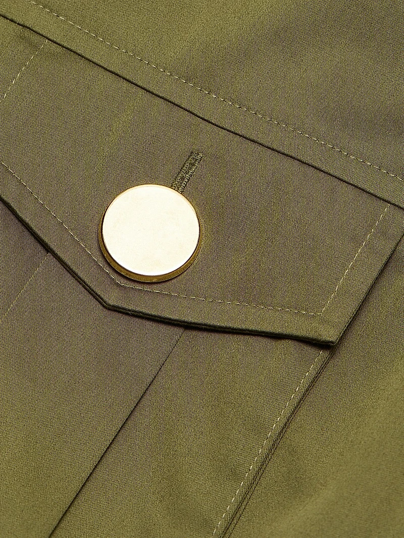 Ezra Safari Stretch-Cotton Peplum Shirt