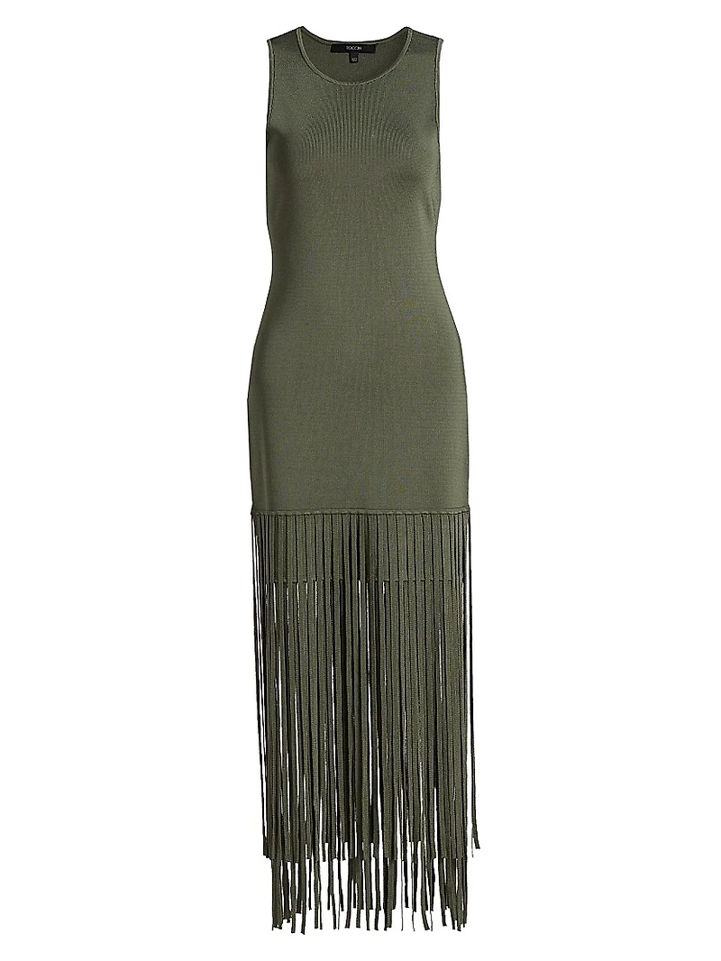 Margaux Fringe Midi-Dress
