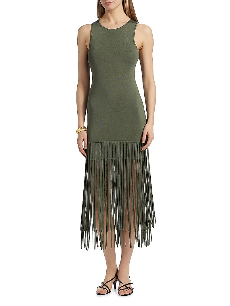 Margaux Fringe Midi-Dress
