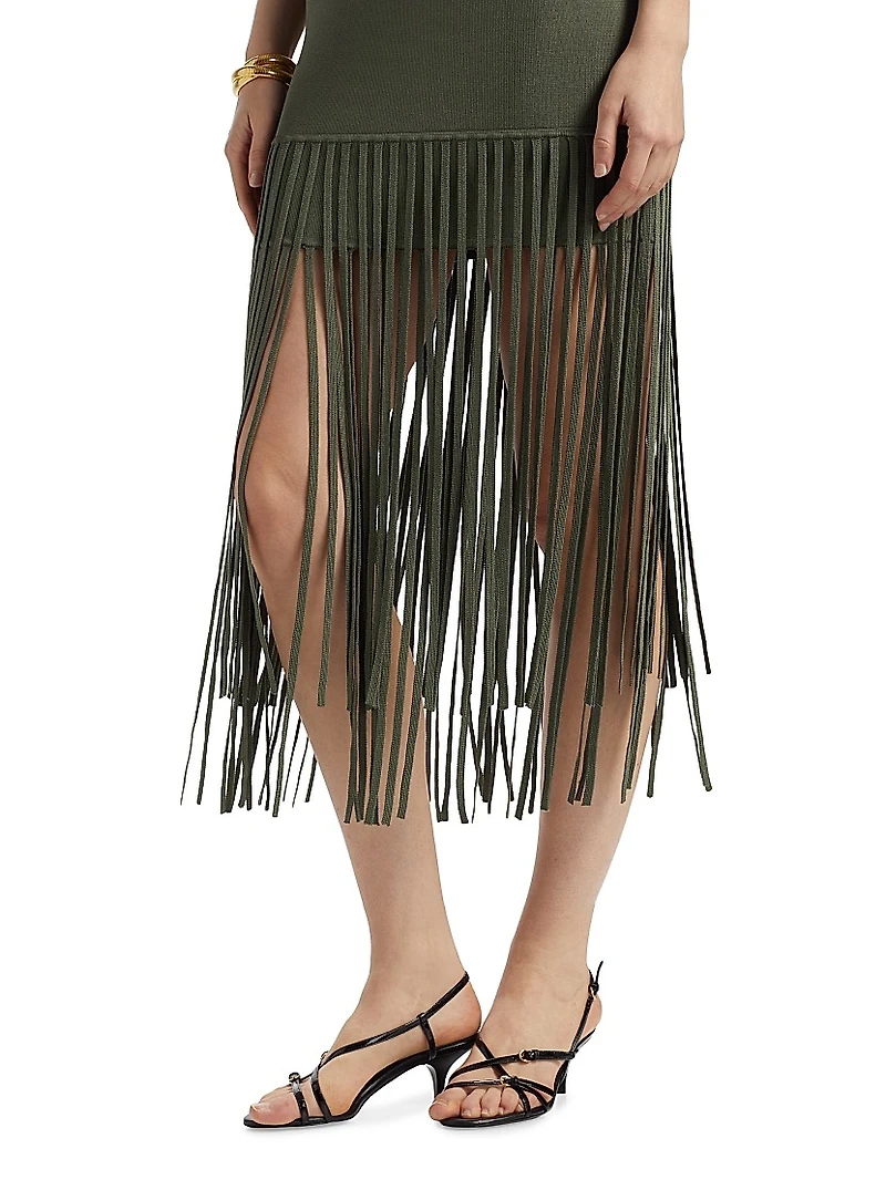 Margaux Fringe Midi-Dress
