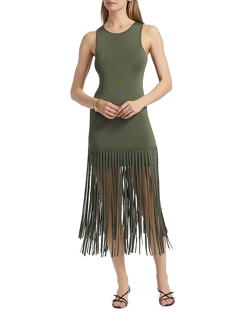 Margaux Fringe Midi-Dress