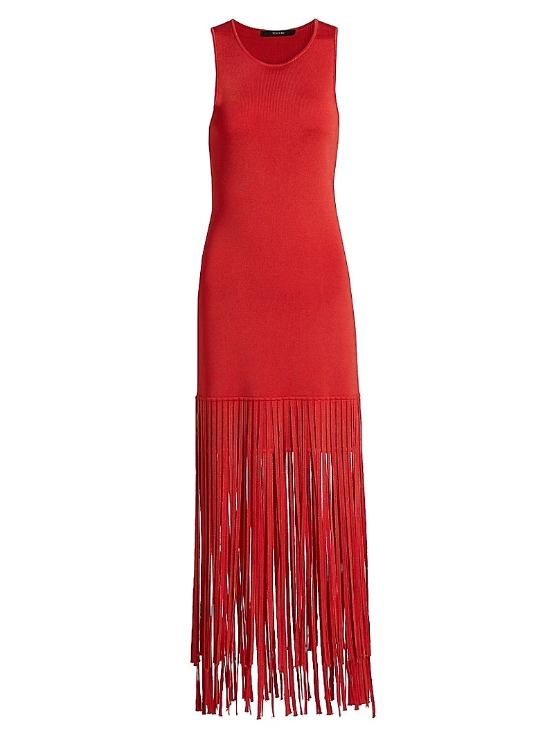 Margaux Fringe Midi-Dress