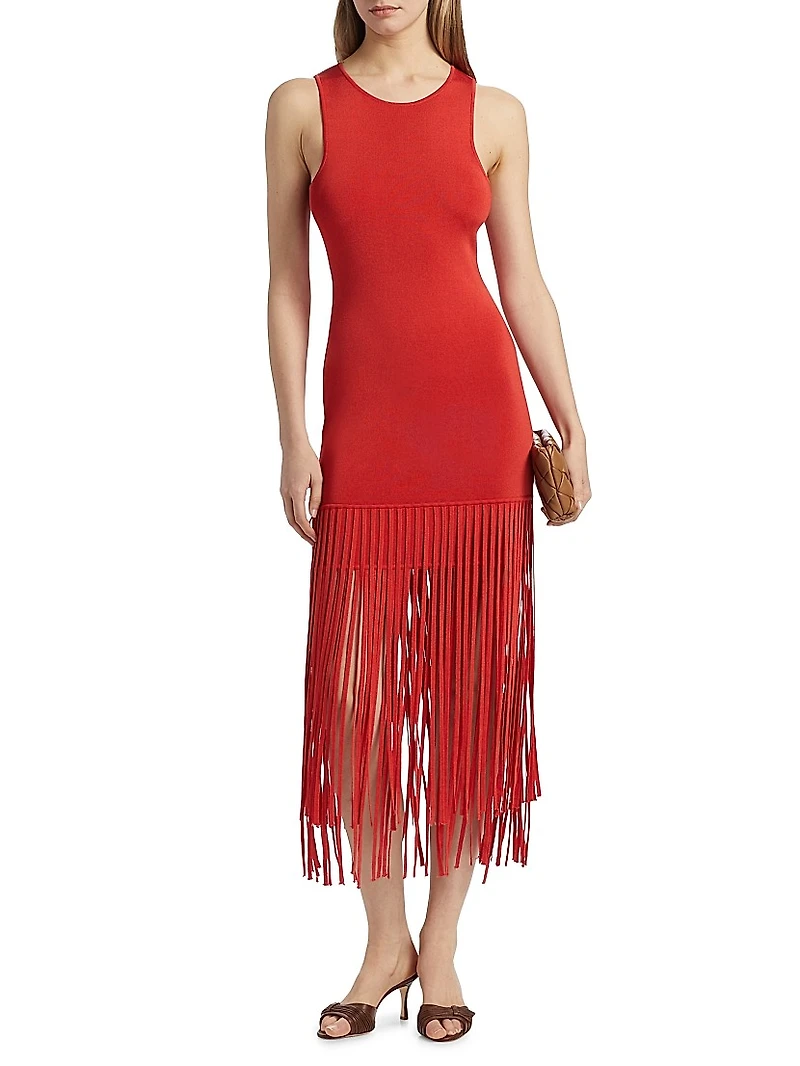 Margaux Fringe Midi-Dress