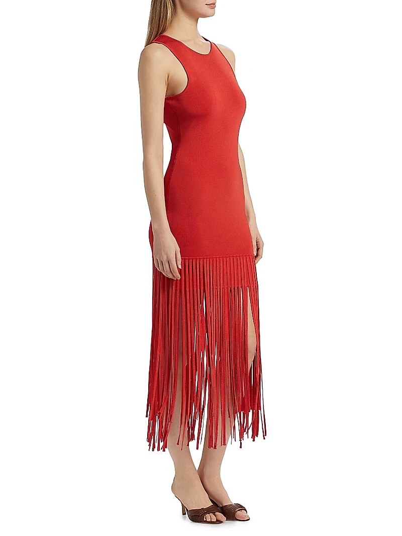 Margaux Fringe Midi-Dress