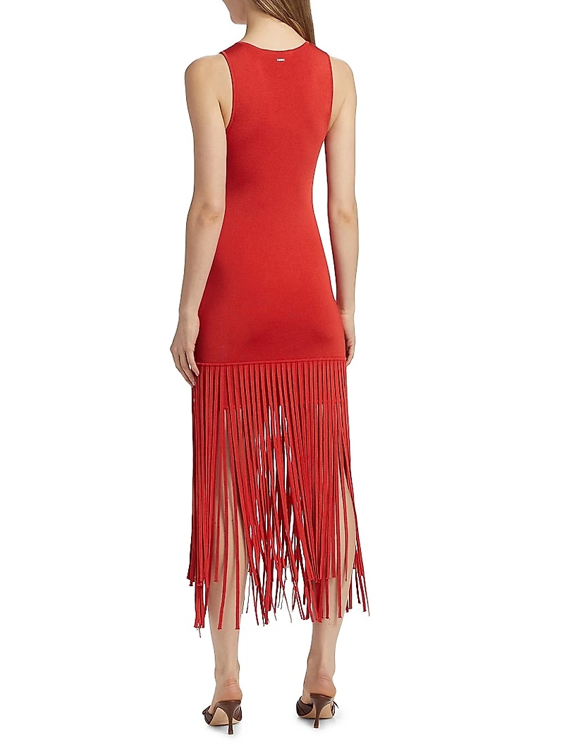 Margaux Fringe Midi-Dress