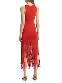 Margaux Fringe Midi-Dress