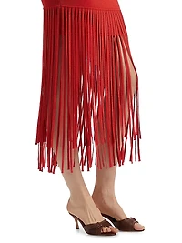 Margaux Fringe Midi-Dress
