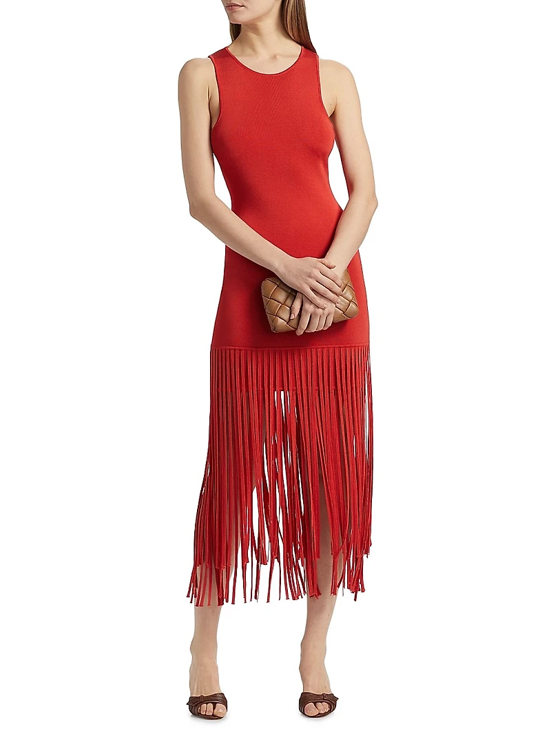 Margaux Fringe Midi-Dress