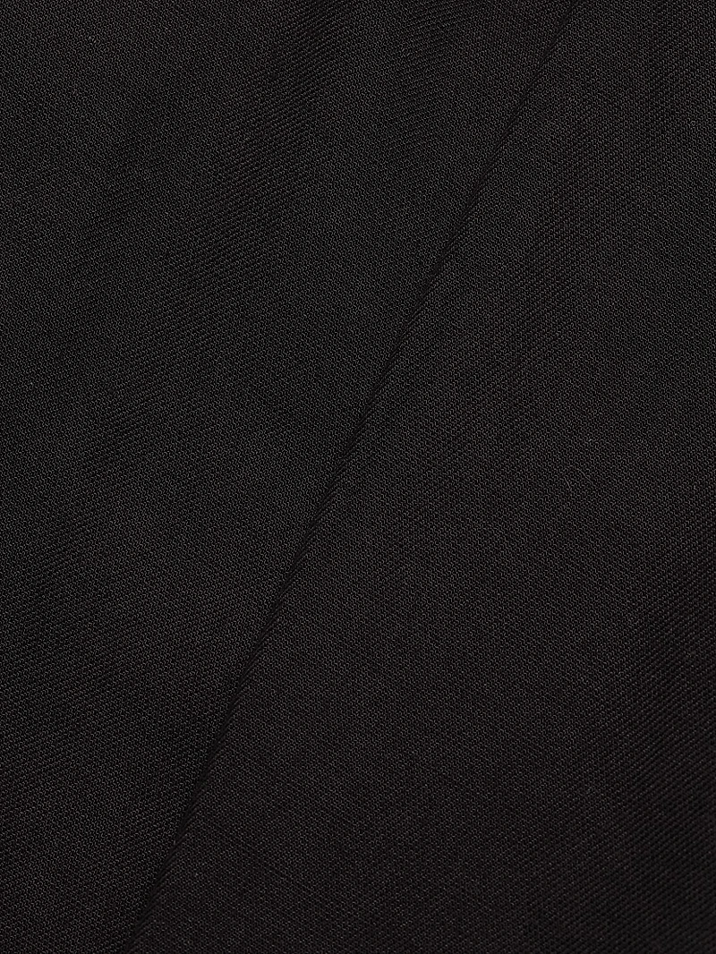 Hailey Pleated Cotton-Blend Wide-Leg Trousers