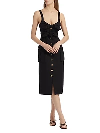 Frankie Sleeveless Midi-Dress