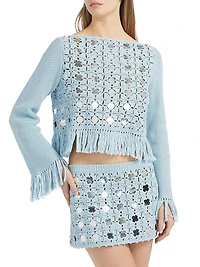 Camilla Mirror Crochet Sweater