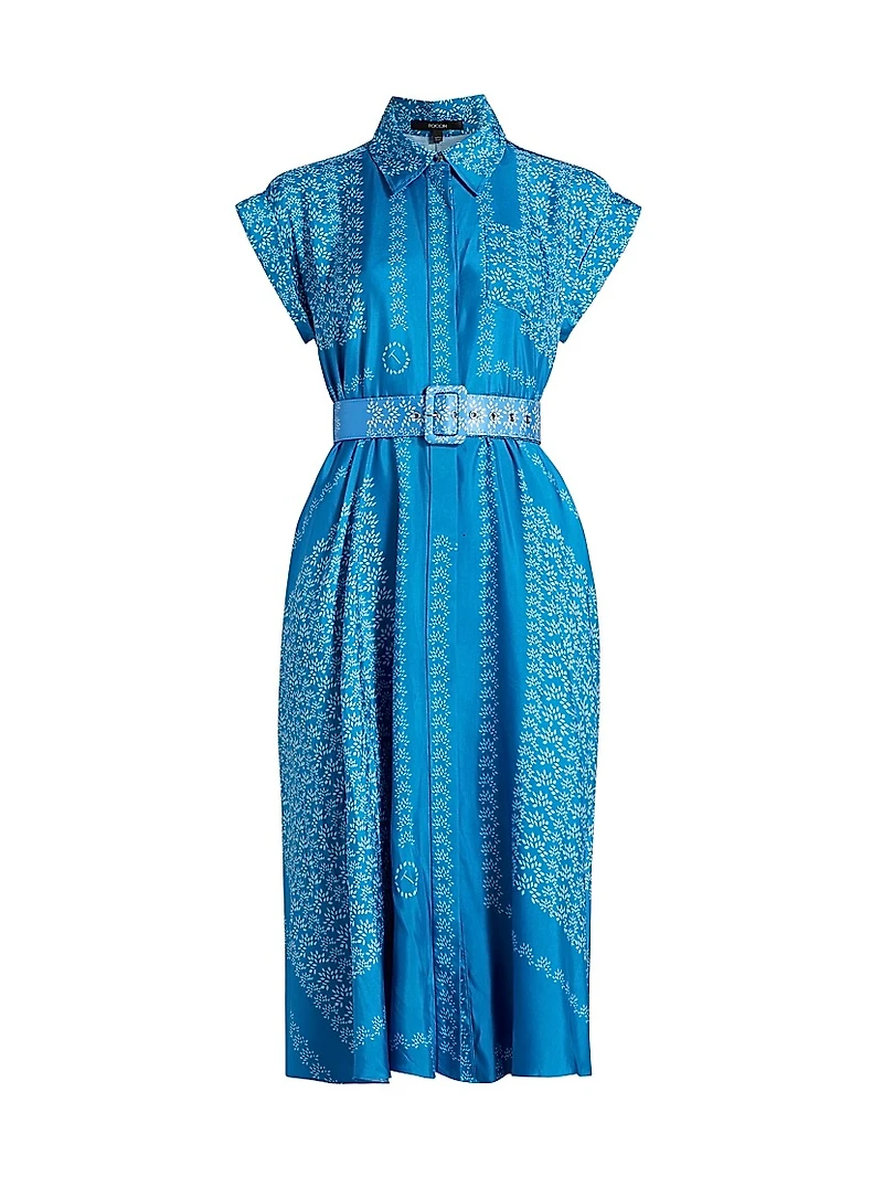 Serena Floral Belted Shirtdress