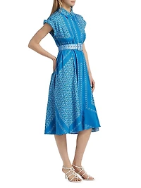 Serena Floral Belted Shirtdress