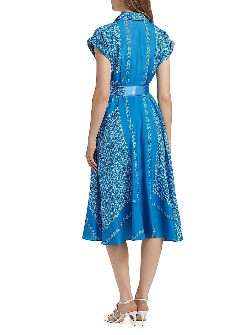 Serena Floral Belted Shirtdress