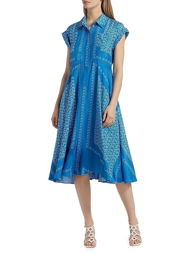 Serena Floral Belted Shirtdress