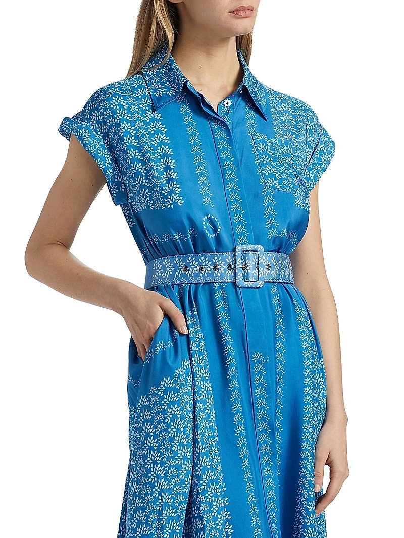 Serena Floral Belted Shirtdress