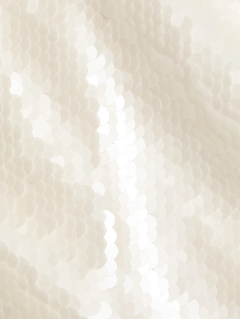 Micky Rosette-Detailed Sequined Halterneck Minidress