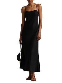 Dori Linen A-Line Maxi Dress