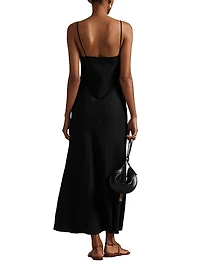 Dori Linen A-Line Maxi Dress